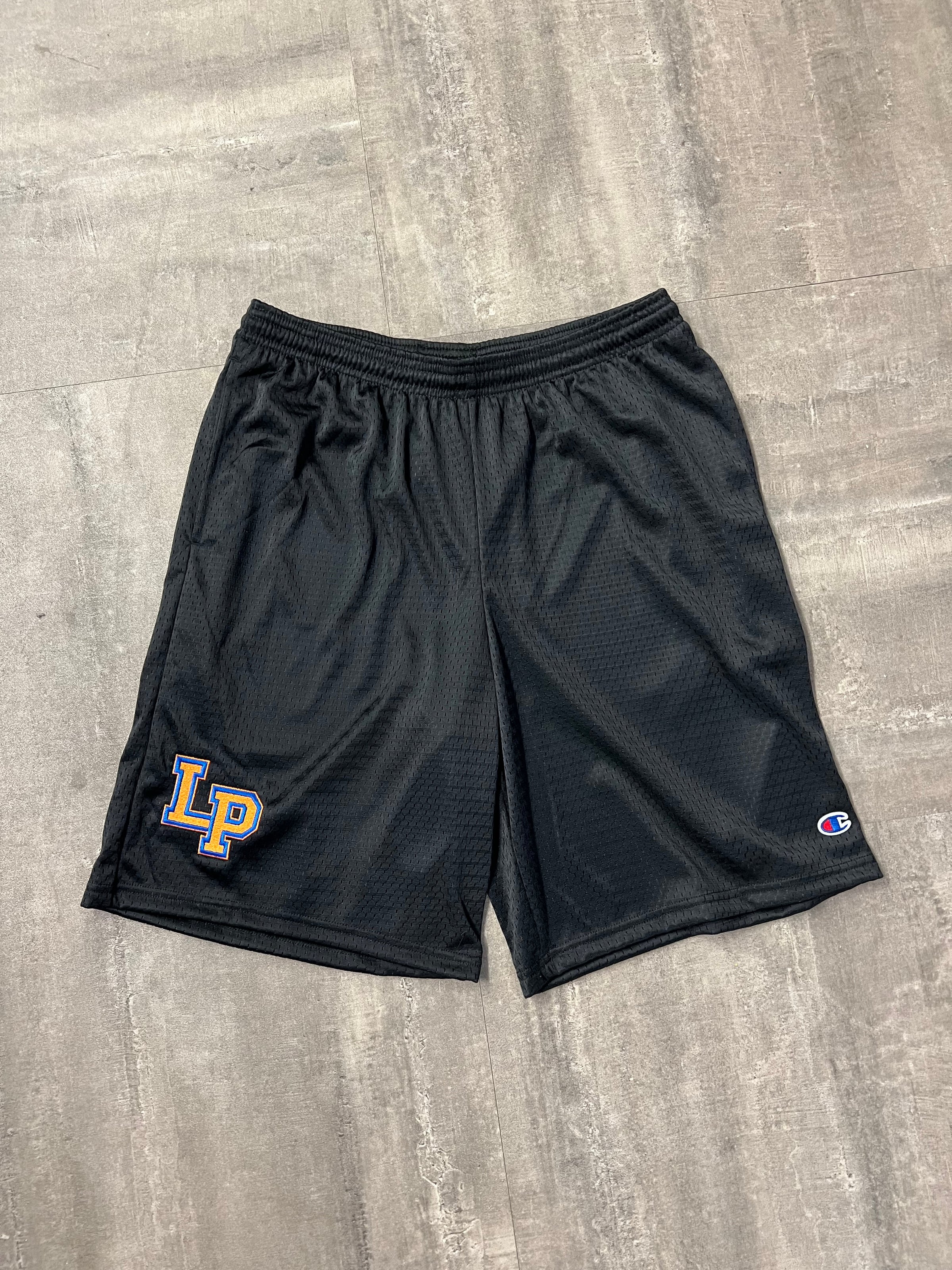 Champion Black Shorts with embroidered LP | LPHS The Crossing